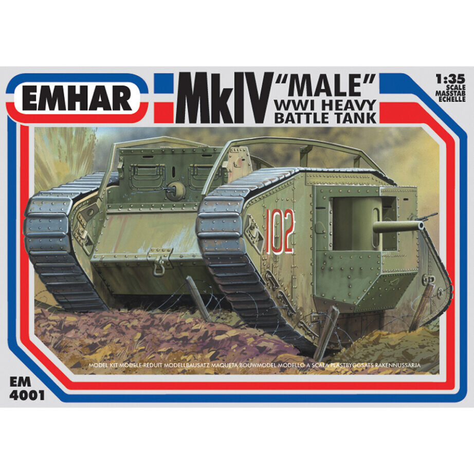 MK IV MALE WW1 TANK 1:35