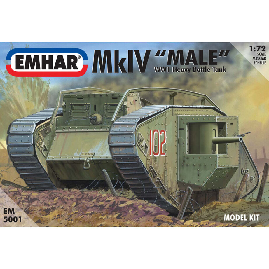 MK IV MALE WWI TANK 1/72