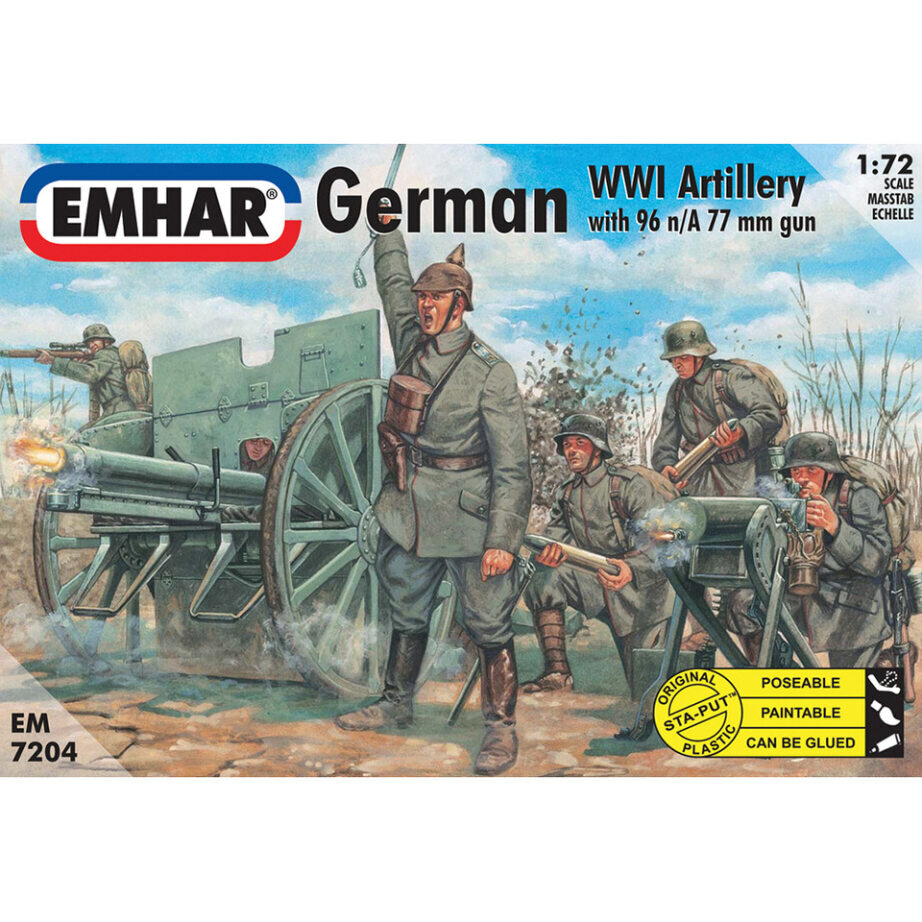 GER.ART.WW1&77MM CAN.1:72