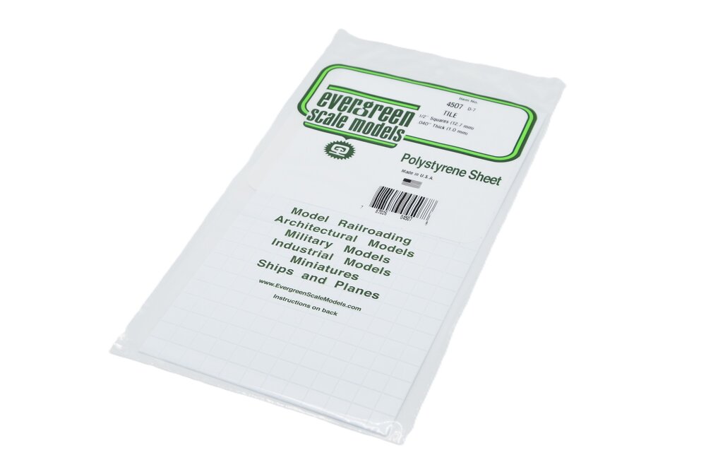 Tegelprofiel - 1 mm dik - Vierkant 12.7