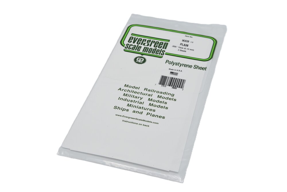 Gladde plaat 152x292 mm - Wit 0.1