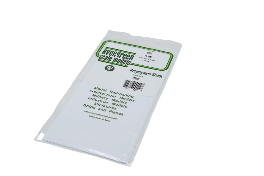 Gladde plaat 152x292 mm - Wit 0.5