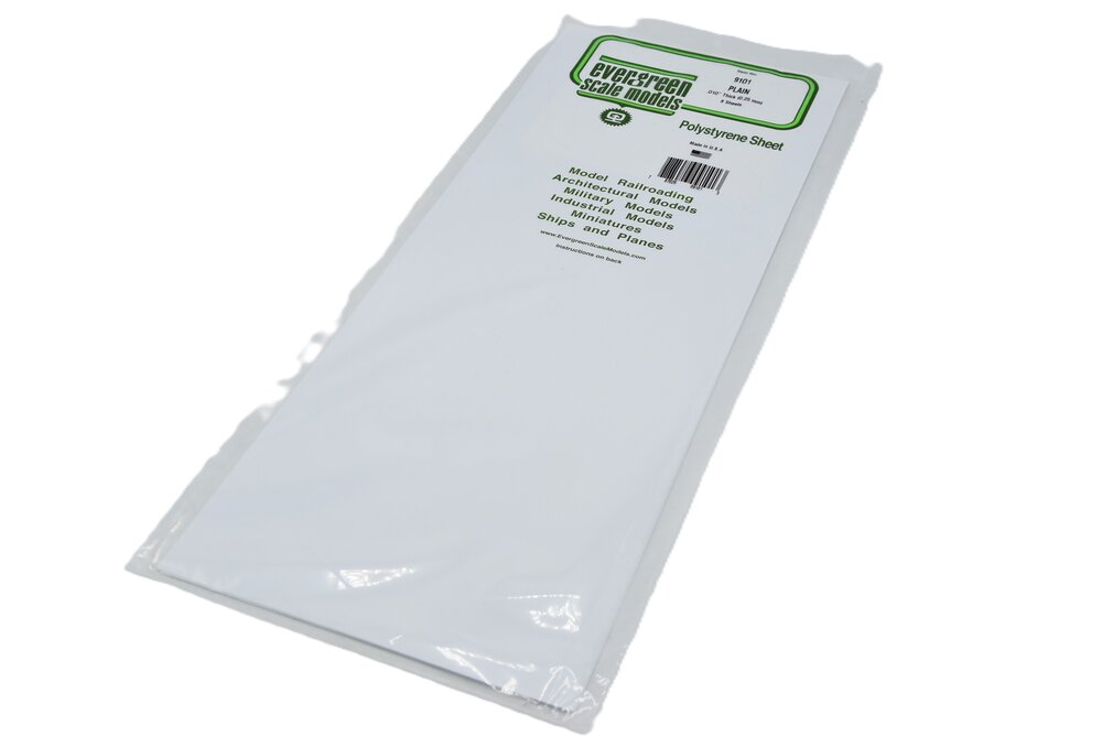 Gladde plaat 20x53cm - 0,10 wit (8)