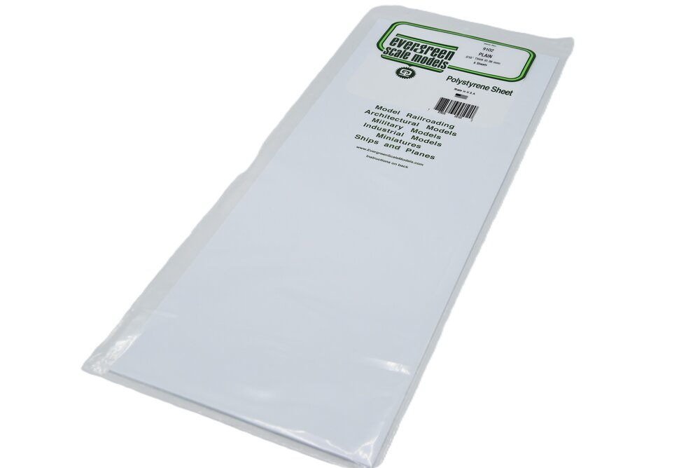 Gladde plaat 20x53cm - 0,15 wit (6)