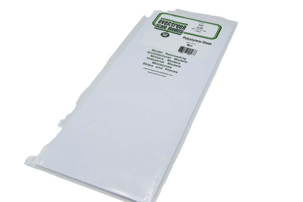 Gladde plaat 20x53cm - 0,20 wit (6)