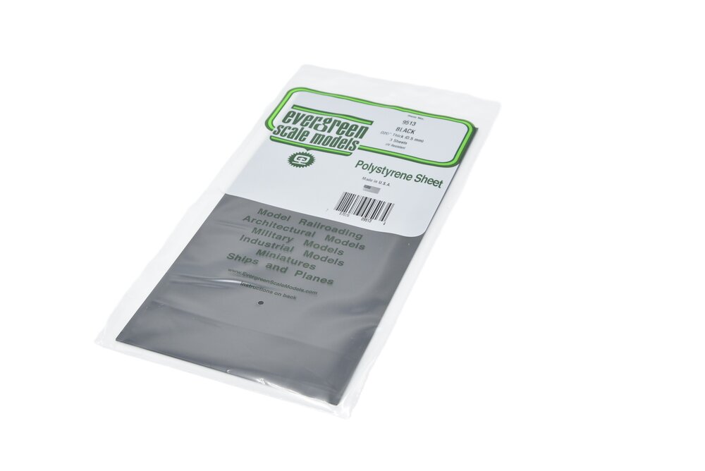 Gladde plaat, zwart 152x292 mm -plaat (1)