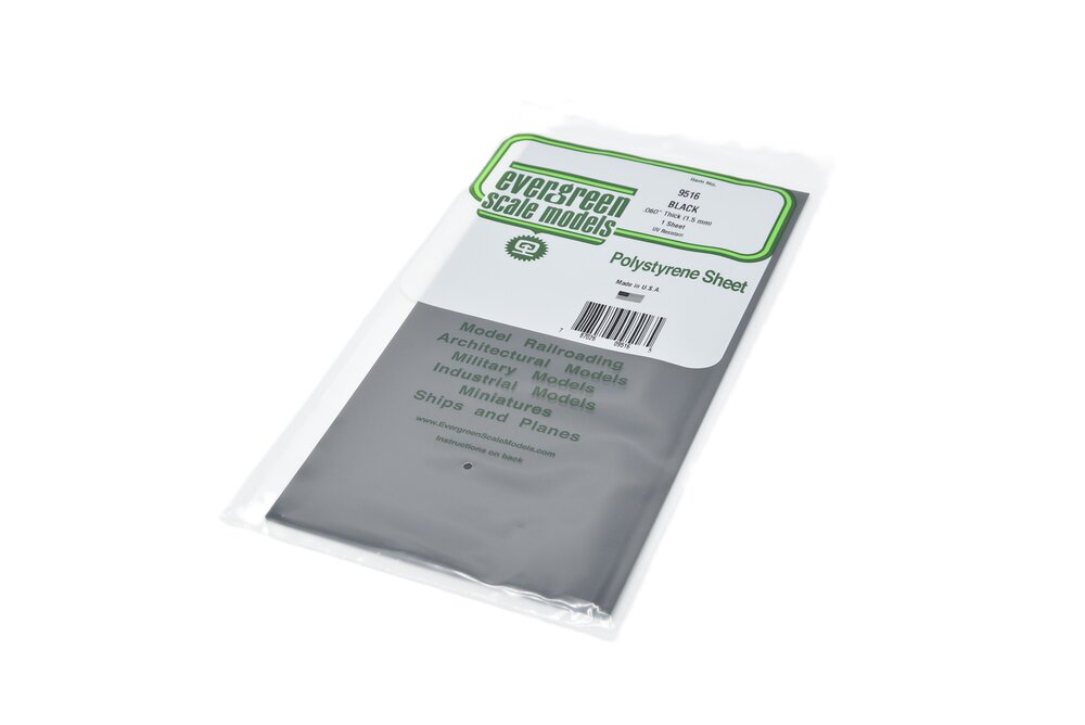 Gladde plaat, zwart 152x292 mm -plaat (3)