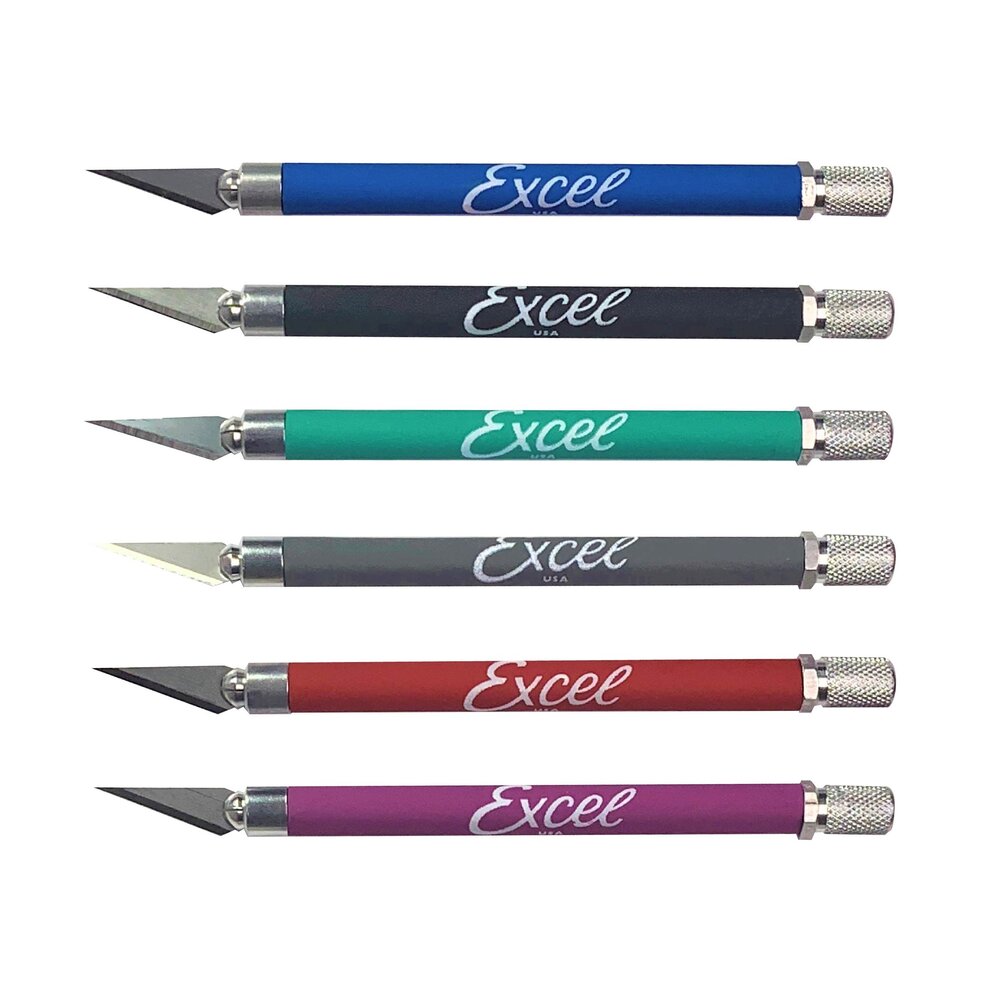 K18 Grip-On Knife 6 Assorted Colors with Safety Cap