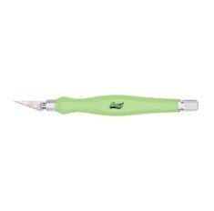 K26 Fit Grip Knife - contoured rubberized grip, green