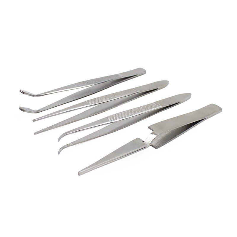 4 Piece Tweezers Set