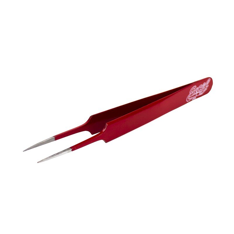 Straight Point Tweezers (Red)