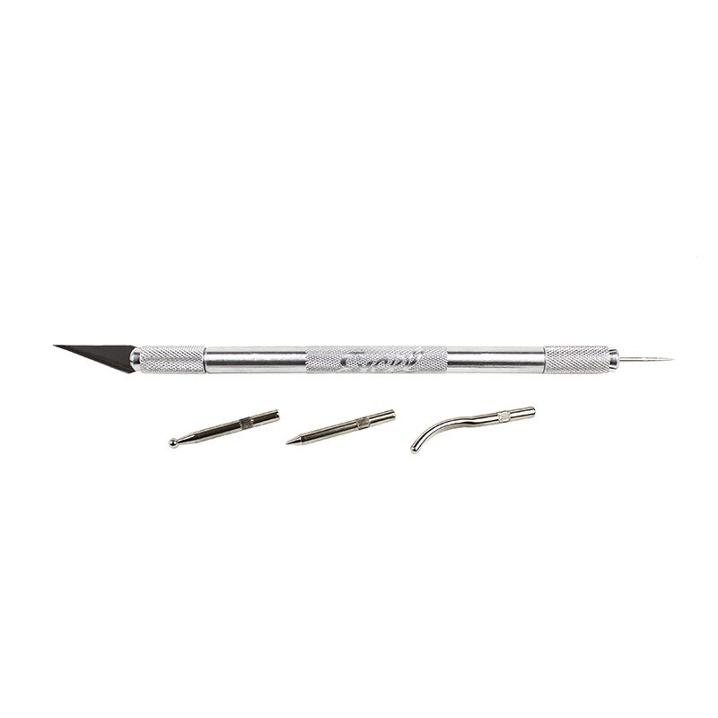 Double Ended Tool with #11 Blade Needle Point & 2 Burnisher Tips