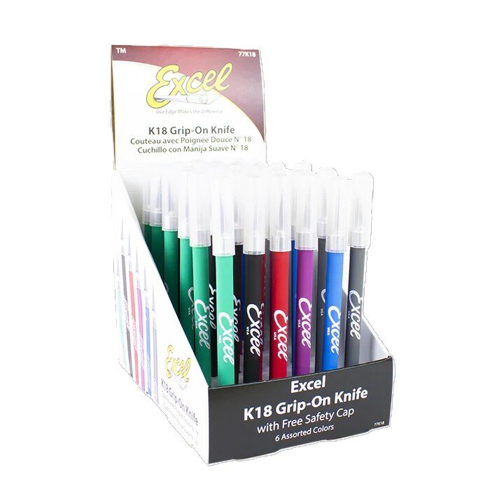 Soft Grip Knife Display - 36 pcs.