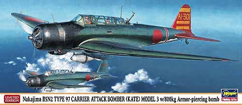 NAKAJIMA B5N2 TYPE 97 CARRIER ATTACK BOMBER (KATE) MODEL 3