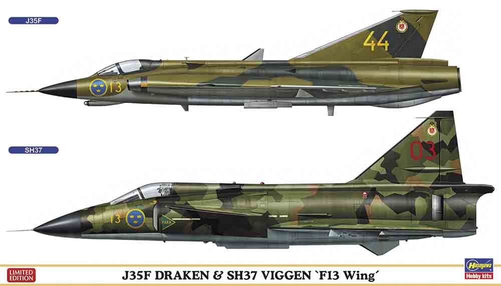 1/72 J35F Draken & SH37 Viggen F13 Wing.