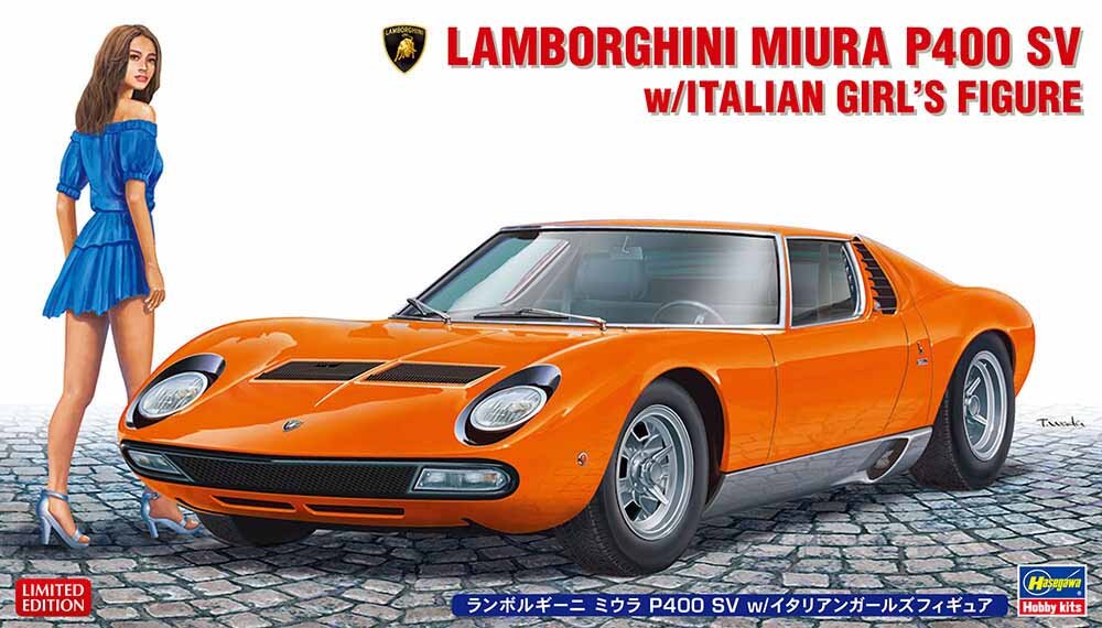1/24 Lamborghini Miura P400 SV w/ fig.