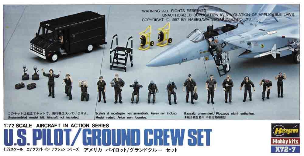 1/72 US Piloten und Bodencrew