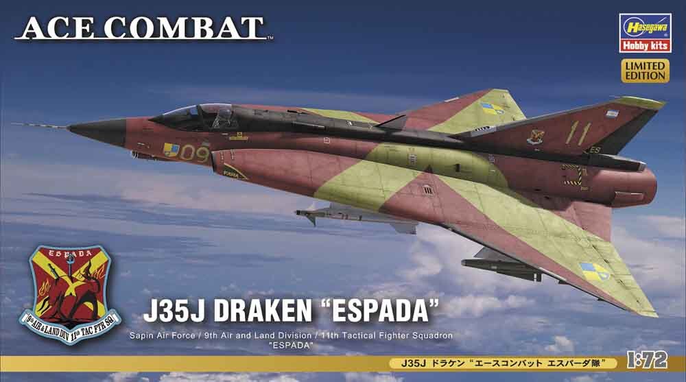 1/72 J35J Draken Ace Combat Espada.