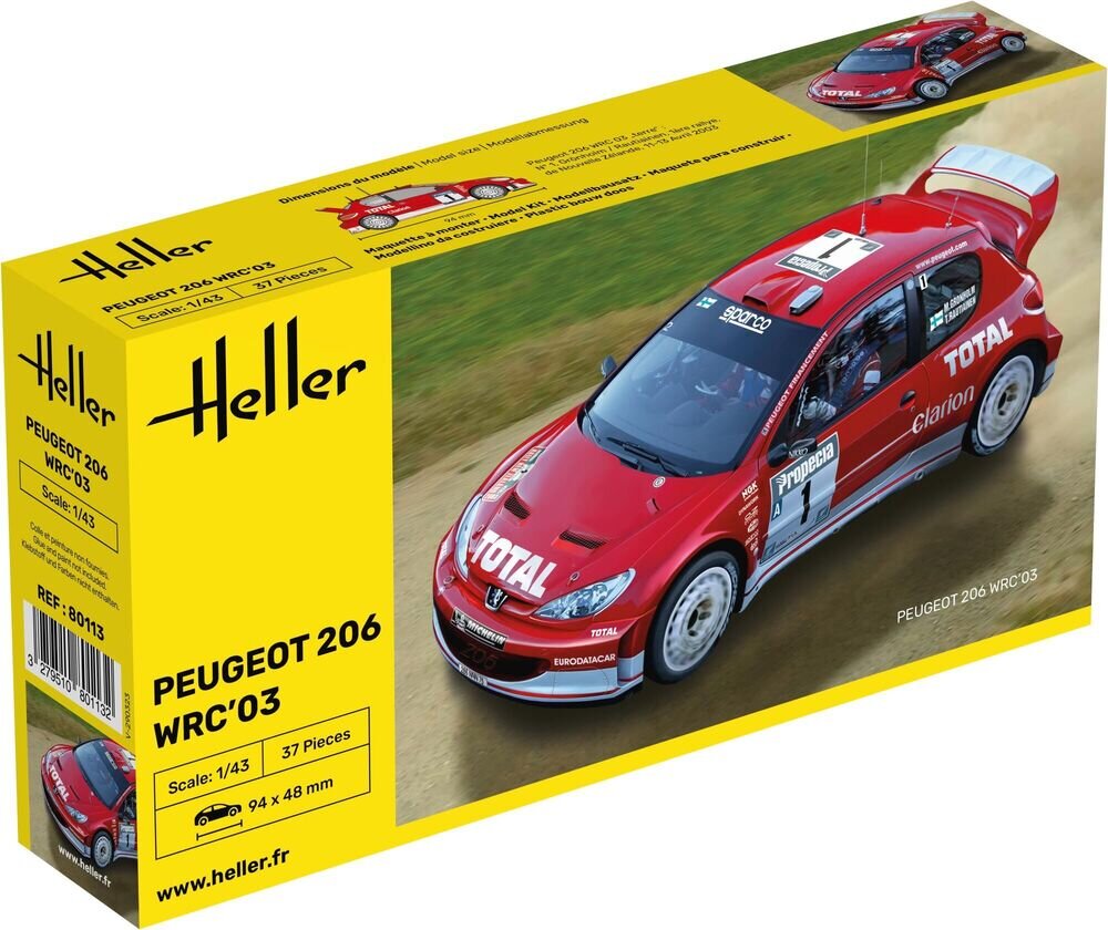 PEUGEOT 206 WRC'03 1:43