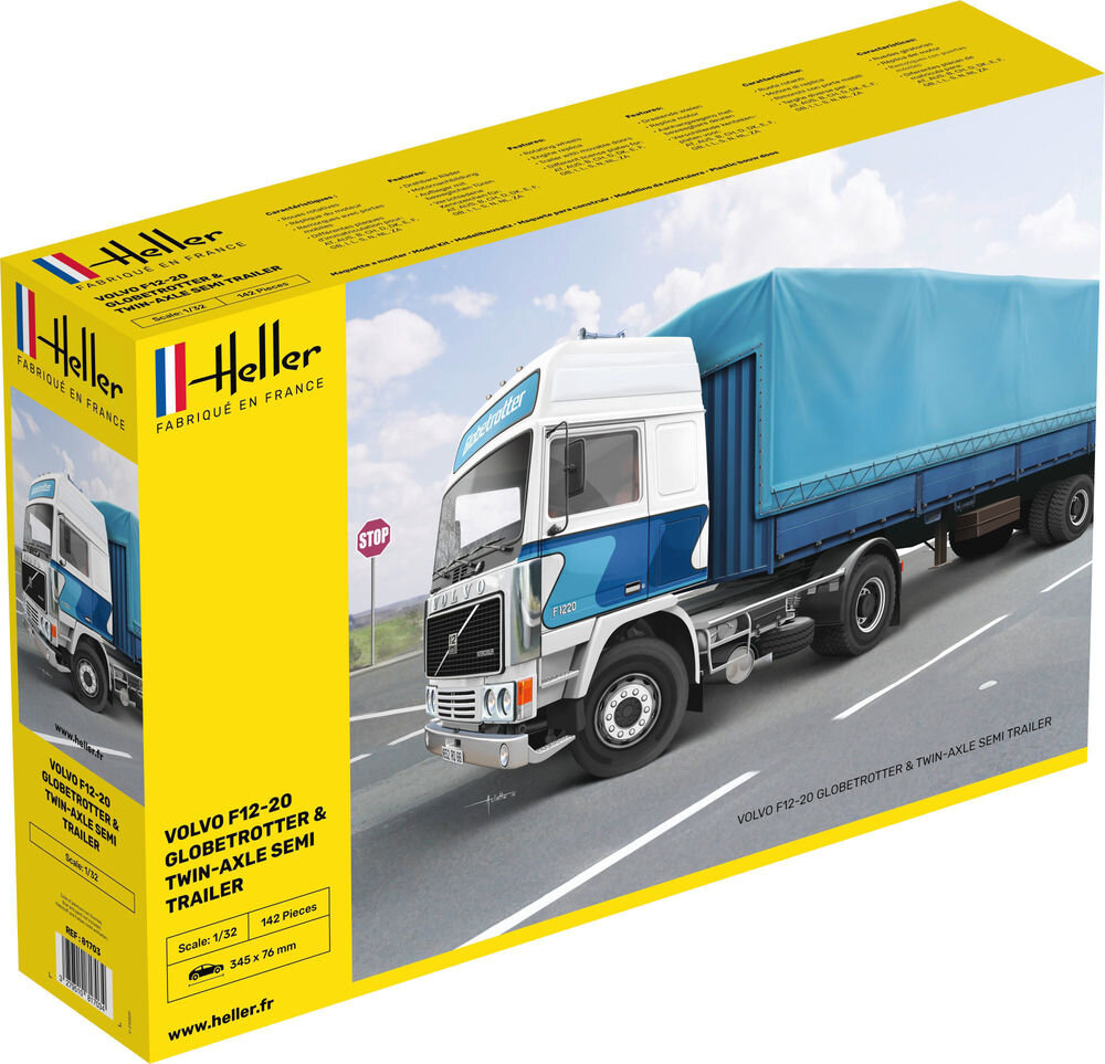 VOLVO F12-20 GLOBE TROTTER & TWIN-AXLE SEMI TRAILER