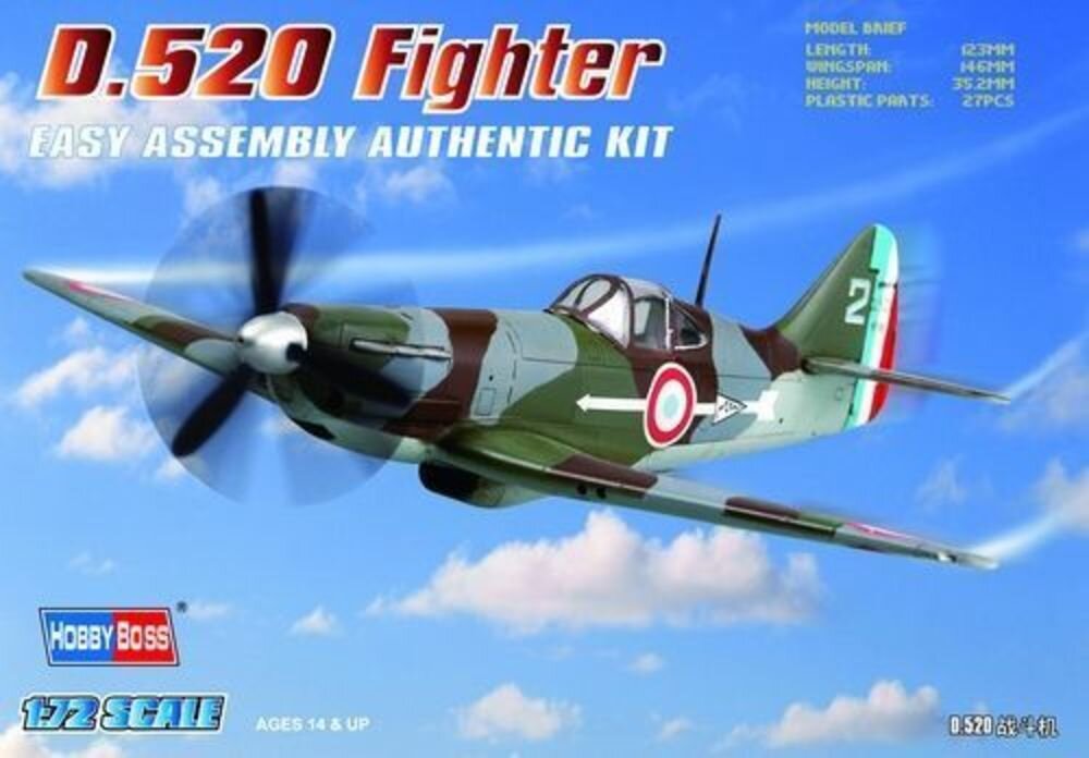 FRENCH D.520 FIGHTER 1:72