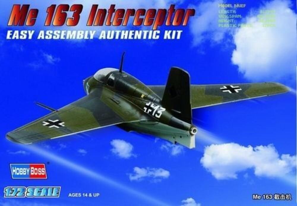 GERMAN ME163 FIGHTER 1:72