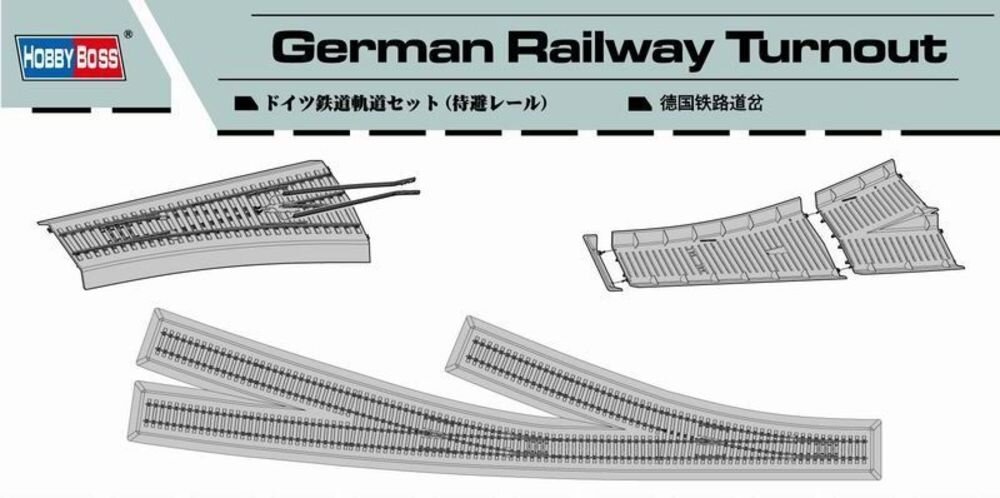 GERM.RAILWAY TURNOUT 1:72
