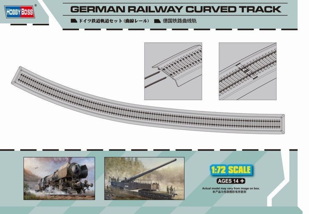 GERM.RAILWAY CURVED 1:72