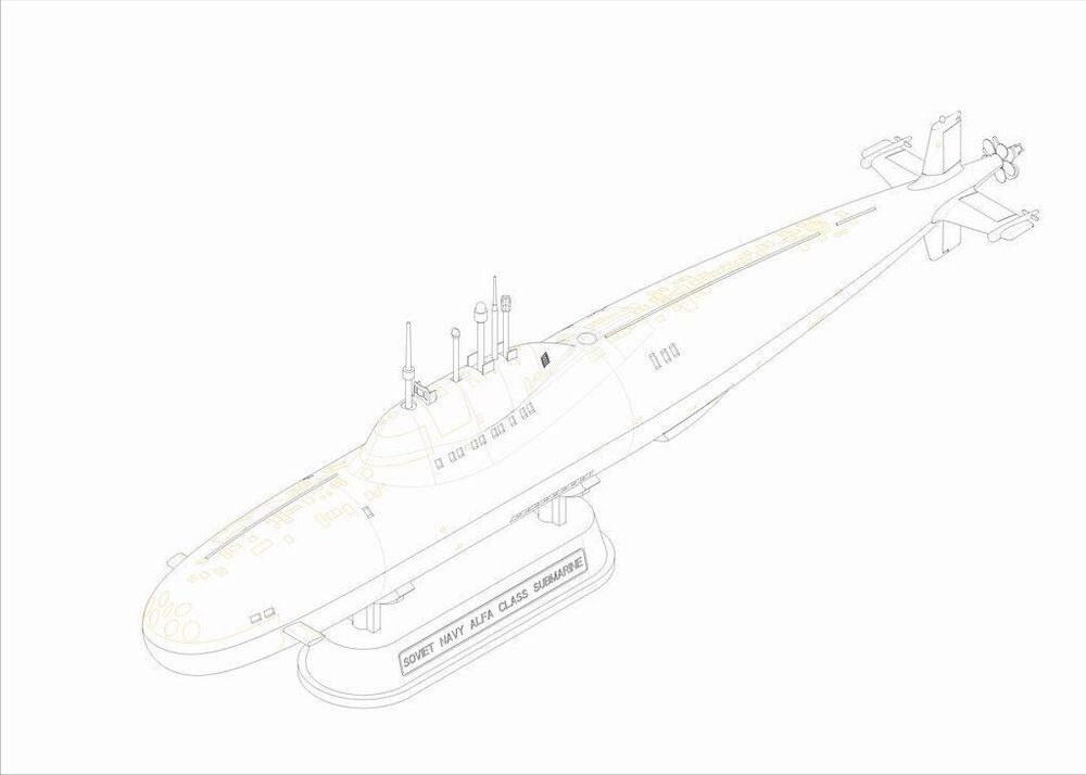 RUSS.ALFA CLASS SSN 1:350