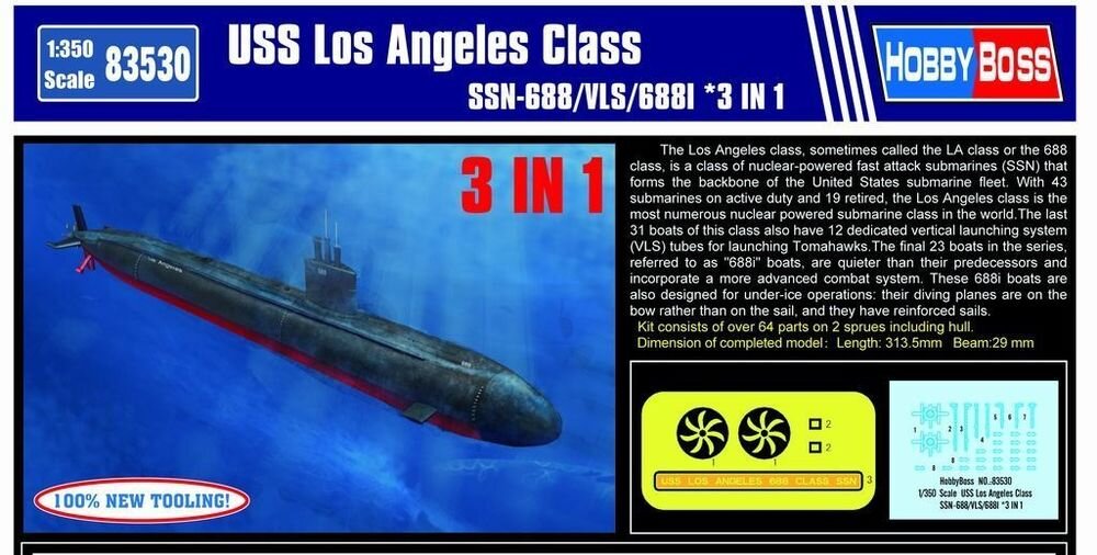 USS LOS ANG. CLASS 1:350