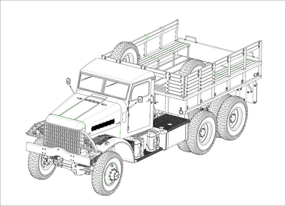 US WHITE 666 CARGO 1:35