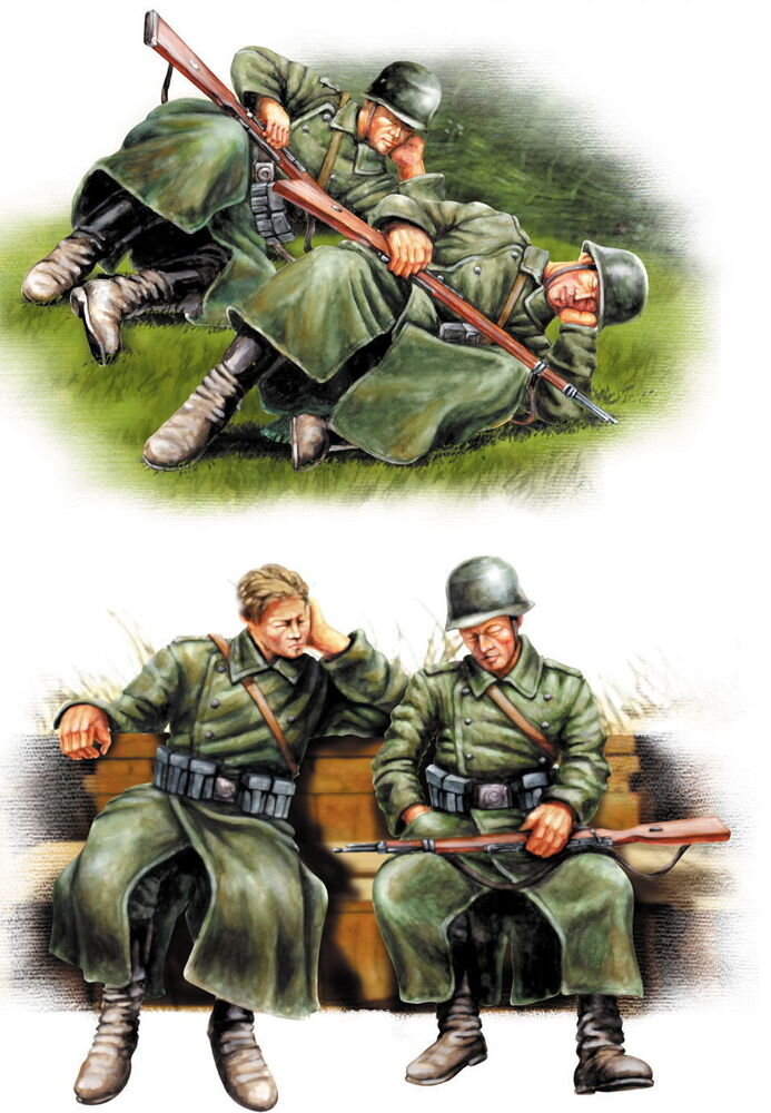 GERMAN INFANTRY-Taking a rest