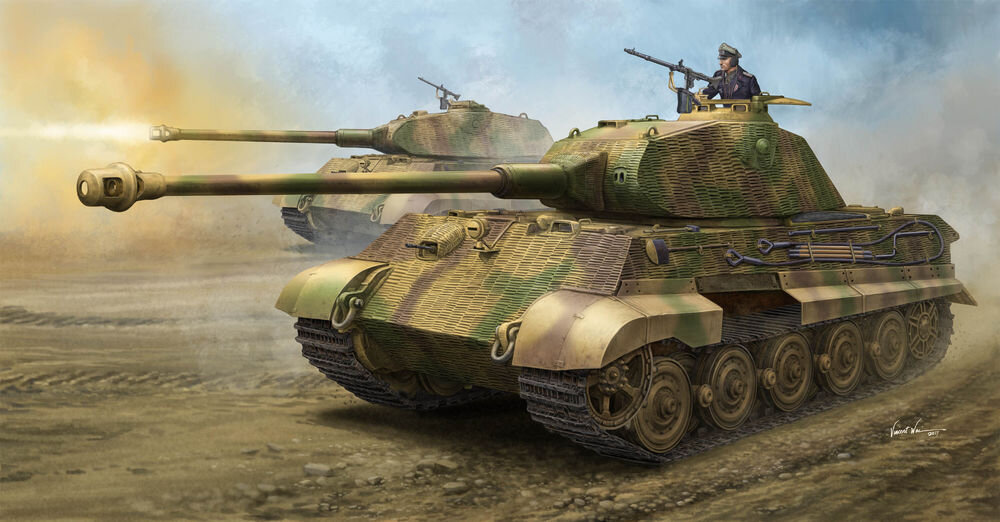 German Sd.Kfz.182 King Tiger ″Porsche Turret″ w/ Zimmerit
