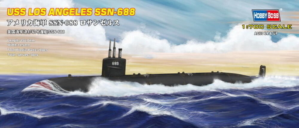 USS LOS ANGELES SUB 1:700