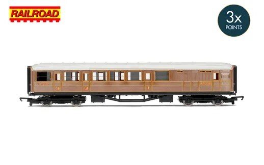 RailRoad LNER, Brake Composite Coach - Era 3