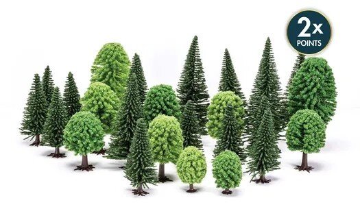 Hobby' Mixed (Deciduous and Fir) Trees