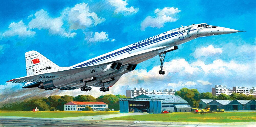 Tupolev-144D, Soviet Supersonic Passenger Aircraft
