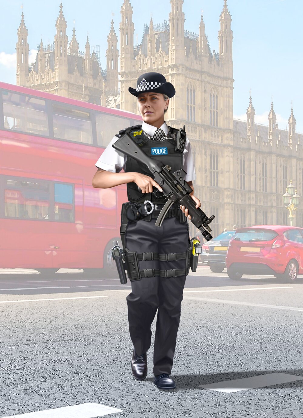 British Police Female Officer
