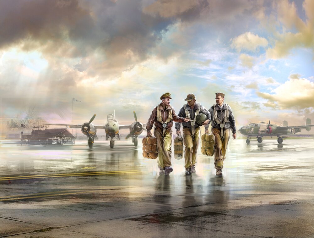 USAAF Pilots (1941-1945) (3 figures)