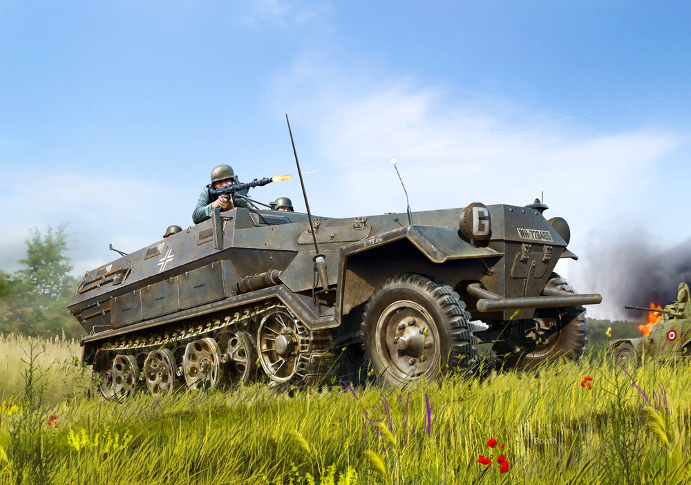Sd.Kfz.251/1 Ausf.A, WWII German Armoured Personnel Carrier