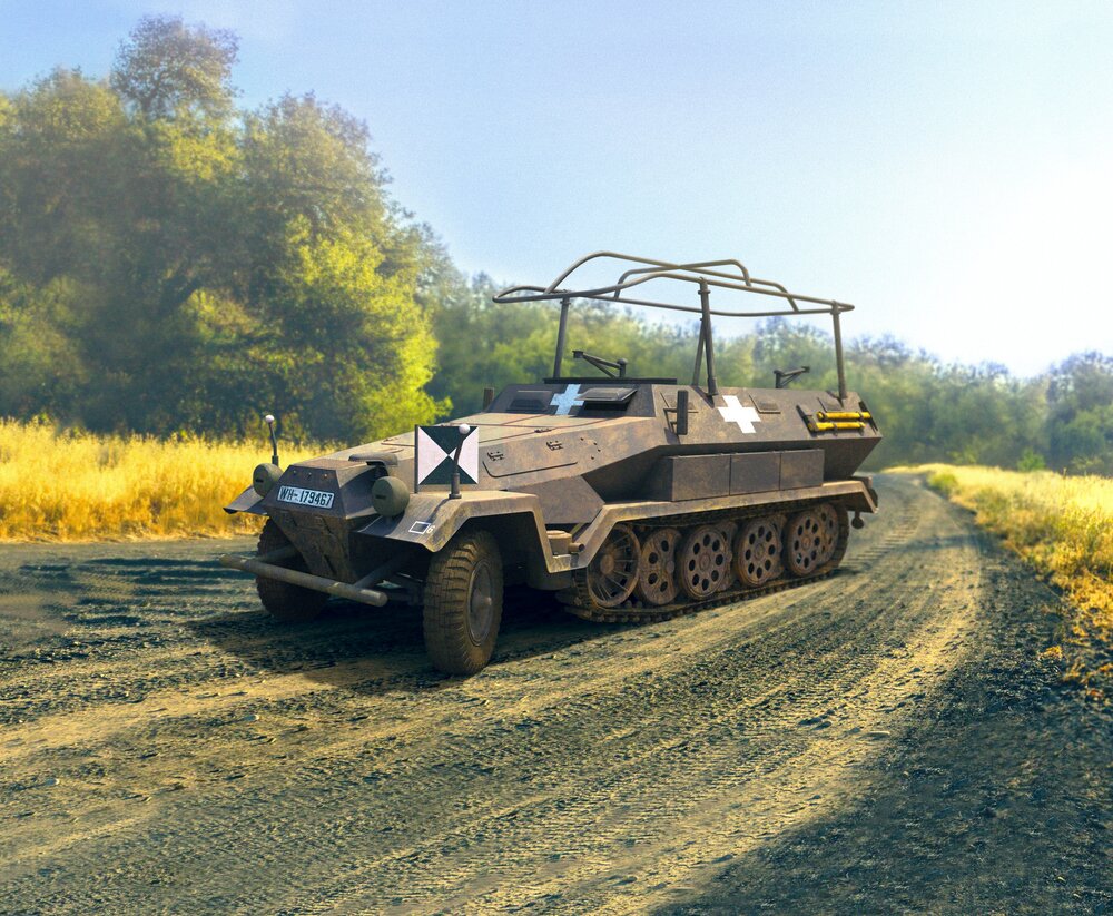 Sd.Kfz.251/6 Ausf.A, WWII German Armoured Command Vehicle