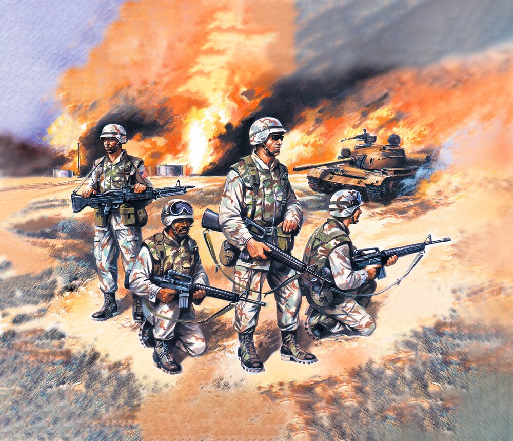 US Elite Forces in Iraq (4 figures - 4 soldiers)