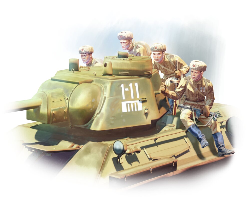 T-34-76 with Soviet Tank Riders