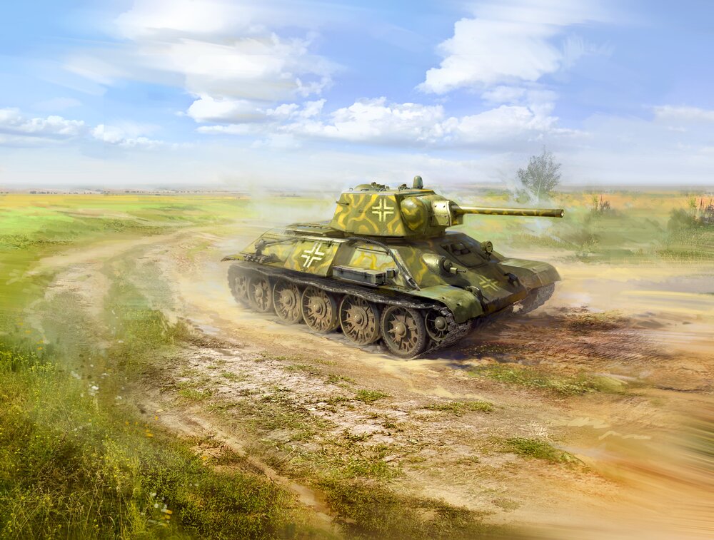 Pz.Kpfw. T-34-747(r), WWII German Medium Tank