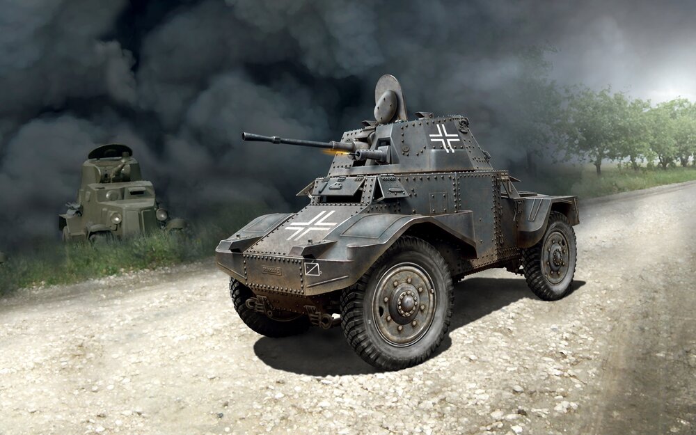 Panzerspähwagen P 204 (f), WWII German Armoured Vehicle