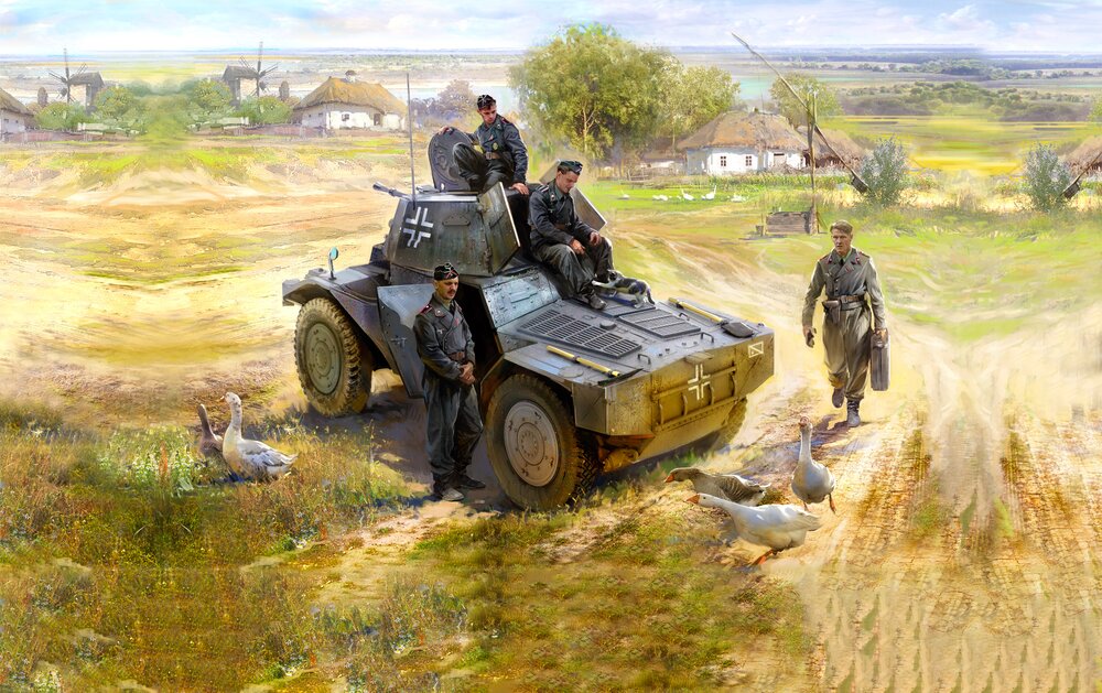 P 204 (f) with German Armoured Vehicle Crew