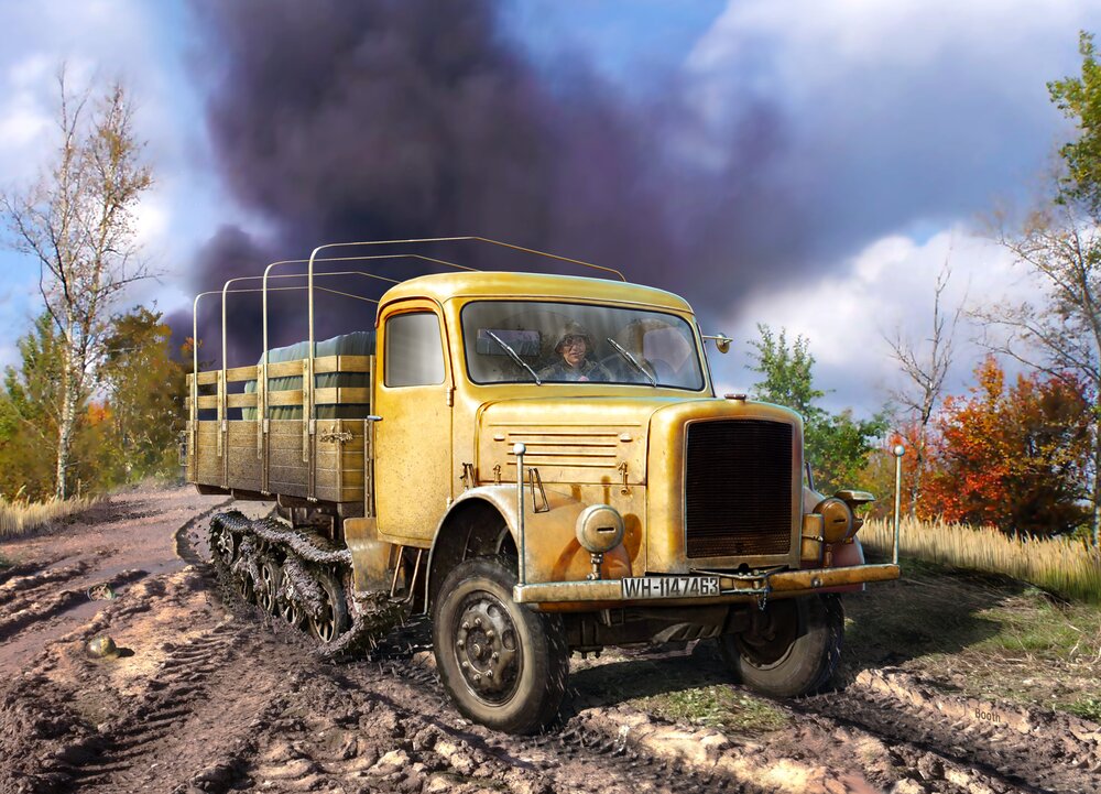 KHD S3000/SS M Maultier, WWII German Semi-Tracked Truck