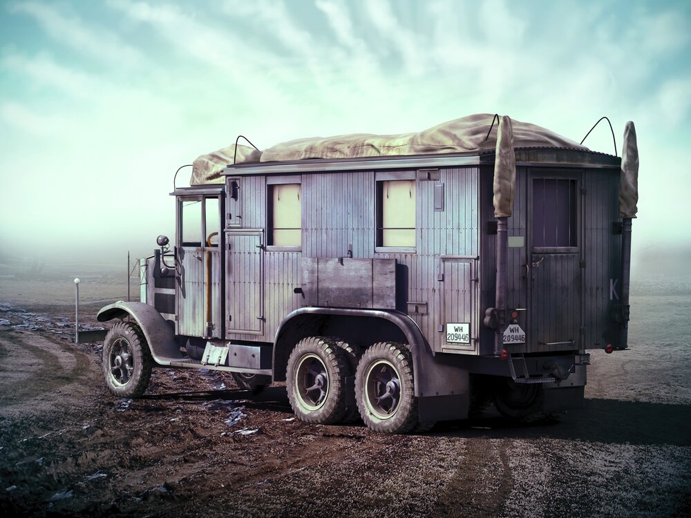 Krupp L3H163 Kfz.72, WWII German Radio Communication Truck