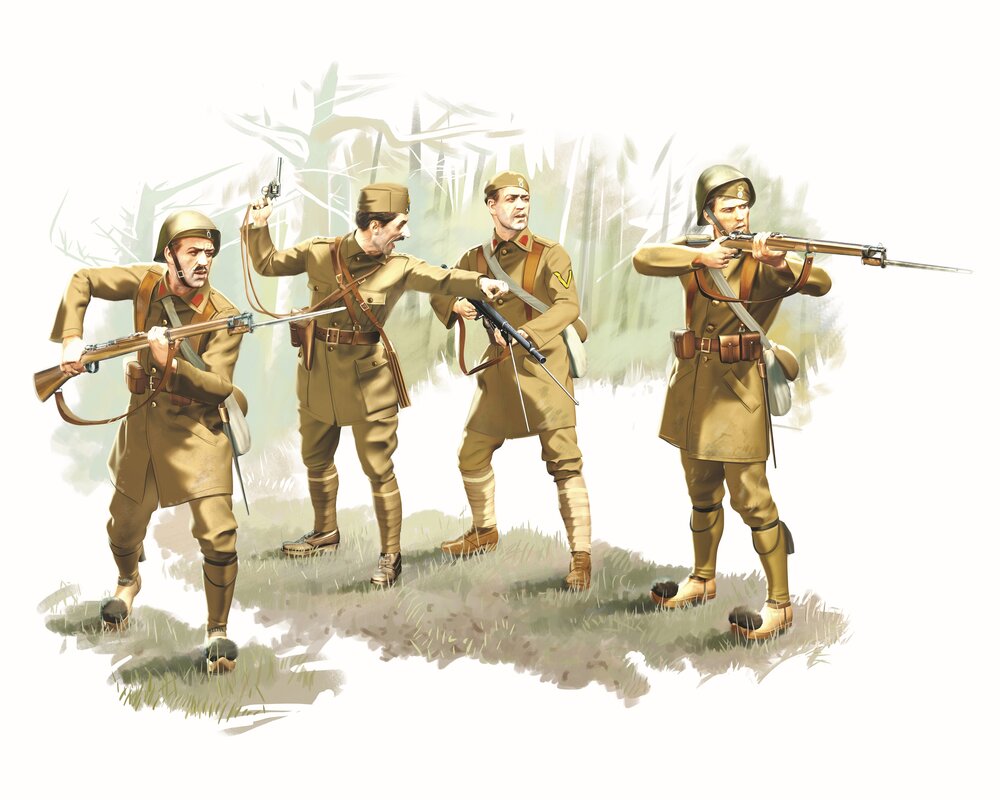 Greek Evzones (1940-1941) (4 figures)