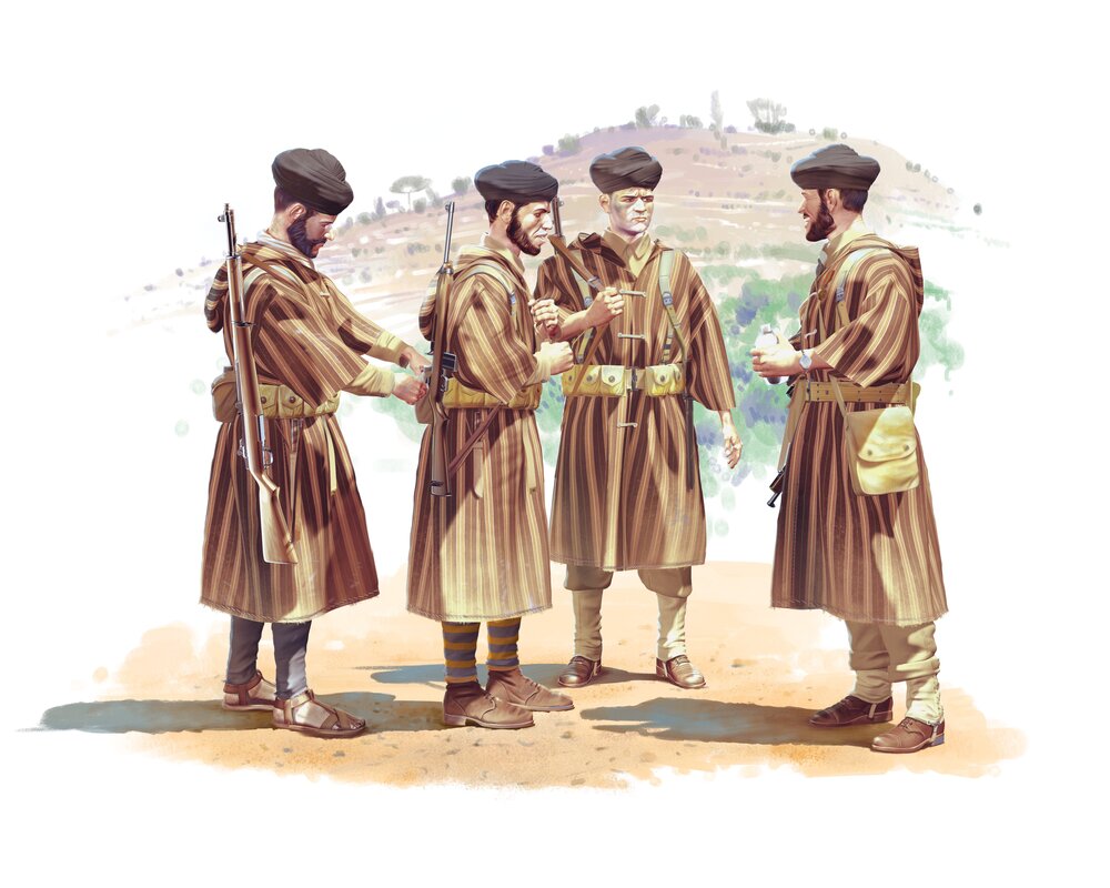 Moroccan Goumier Rifles (1943) (4 figures)